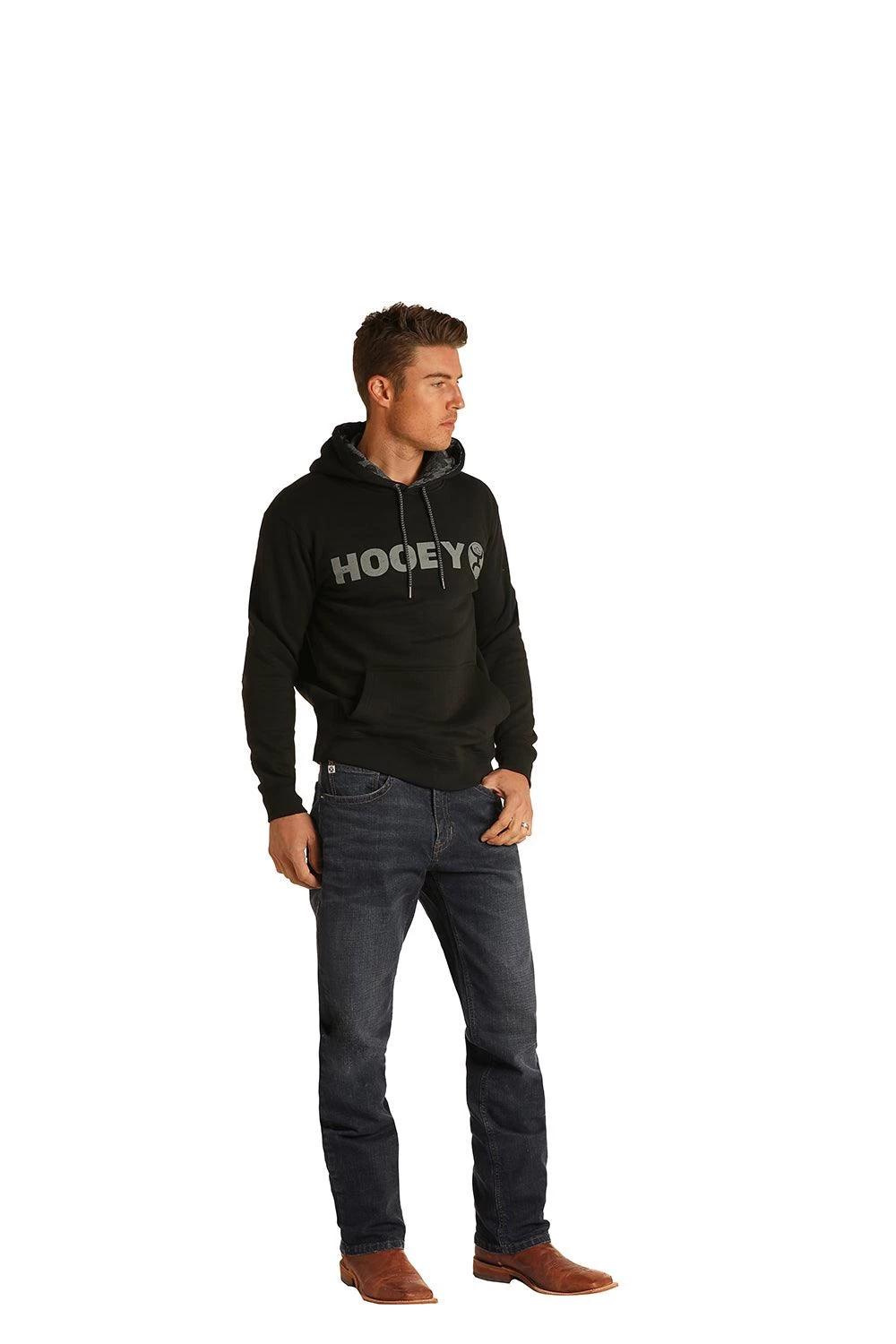 HOOey "Dark Vintage" Relaxed Fit Stackable Bootcut Jeans - Image 2