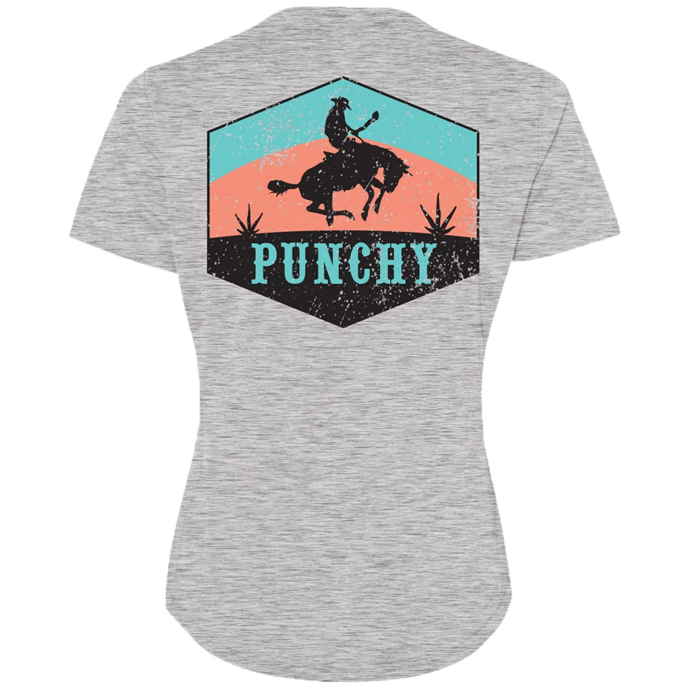 HOOey "Ranchero" Grey W/Teal/Orange Logo T-shirt