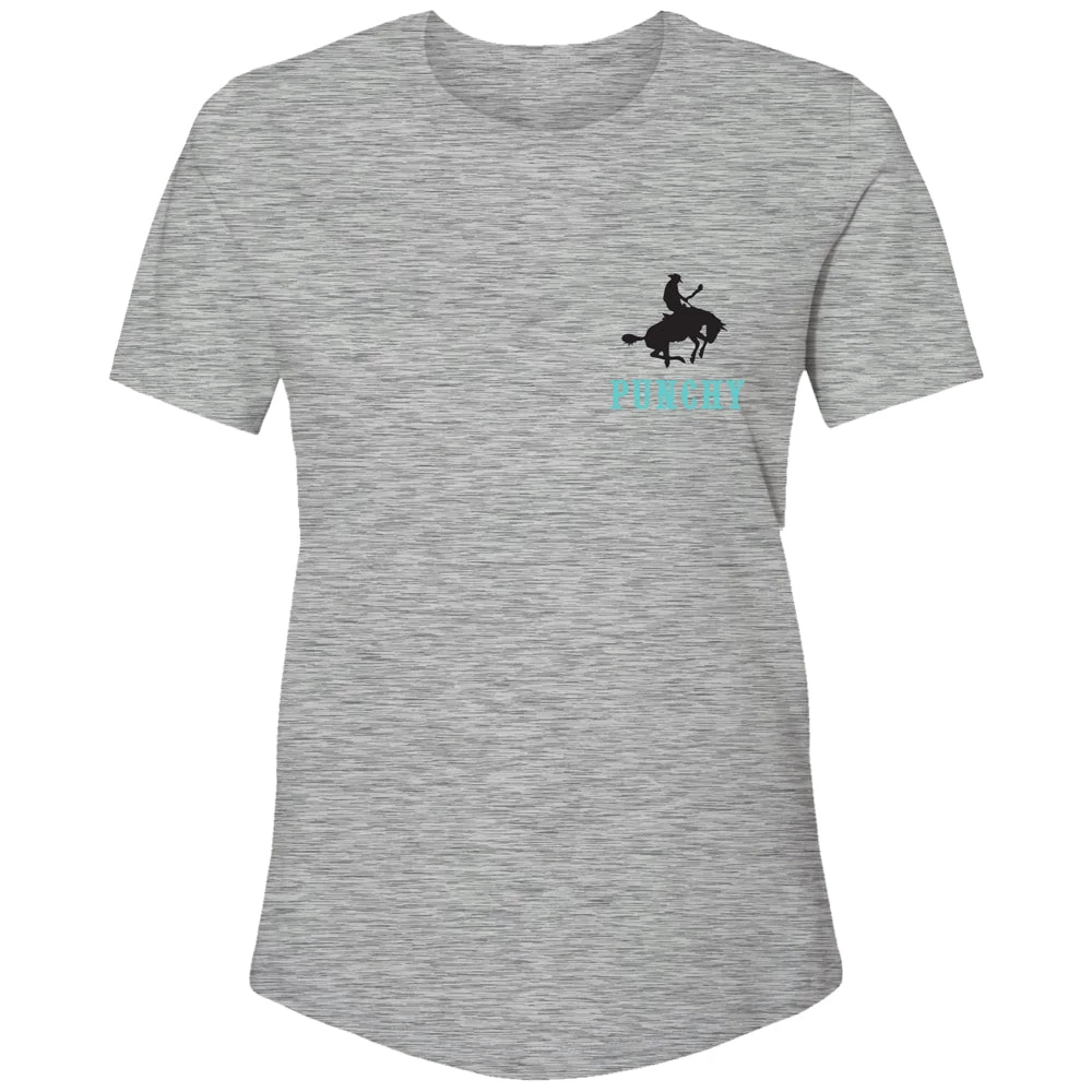 HOOey "Ranchero" Grey W/Teal/Orange Logo T-shirt - Image 2