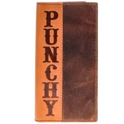 HOOey "Punchy Classic" Rodeo Wallet Brown /Tan Leather