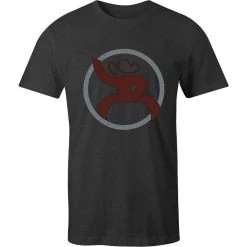 HOOey Youth "Roughy 2.0" Charcoal W/Grey & Maroon Logo T-shirt