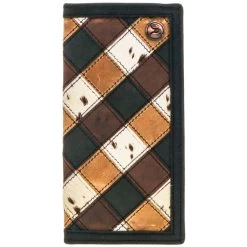 HOOey "Smackdown" Rodeo Wallet Black/Brown Patchwork