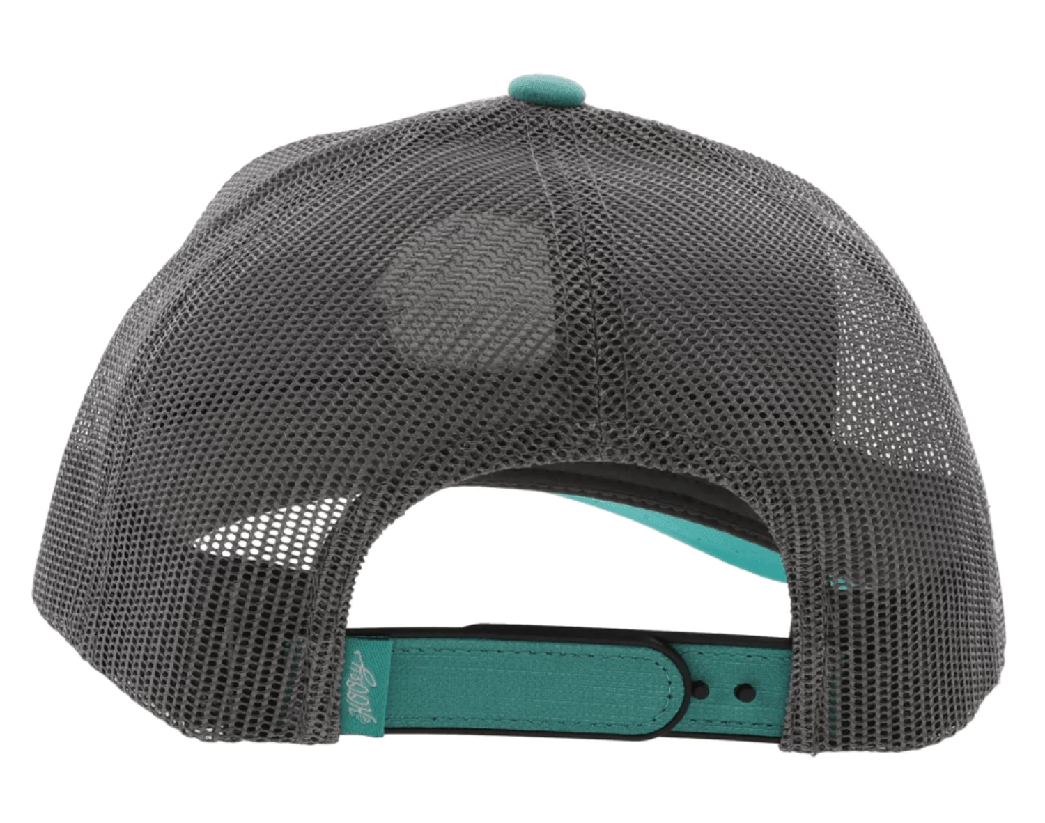 Hooey "Blush" Teal & Grey 6-Panel Trucker With Grey Patch Snap Back Hat 2205T-TLGY - Image 3
