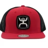 Hooey "Zenith" Red/Black 6 Panel Trucker W/ Black/White Snap Back Hat 2224T-RDBK