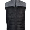 Hooey Men's Black Full Zip With Charcoal Yoke Vest HV097BKCH