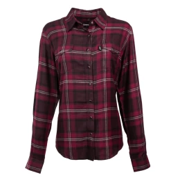 Hooey Women's Maroon/Black Plaid Flannel HF1001MABK