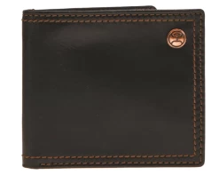 Hooey Classic Men's Smooth Black Bifold Wallet HBF001-BK