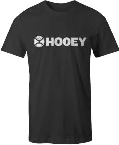 Hooey Men's "Lock-Up" Black Short Sleeve Tee HT1407BK