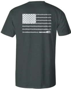 Hooey Men's "Liberty Roper" Grey Short Sleeve Tee HT1545GY