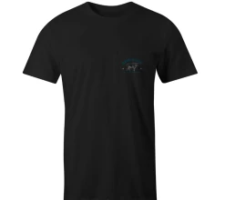 Hooey Boy's "Charbray" Steer Graphic Black Crew Neck Tee HT1684BK