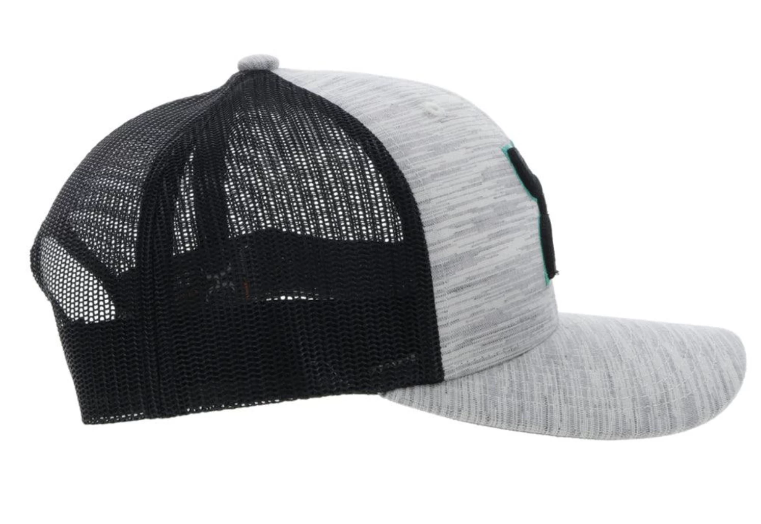 Hooey "Cheyenne" Grey & Black Trucker Snapback Hat2217T-GYBK - Image 4