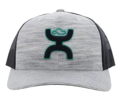 Hooey "Cheyenne" Grey & Black Trucker Snapback Hat2217T-GYBK