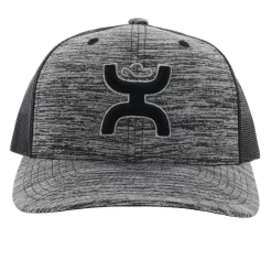 Hooey "Sterling" Grey & Black Trucker Snapback Hat 2206T-GYBK