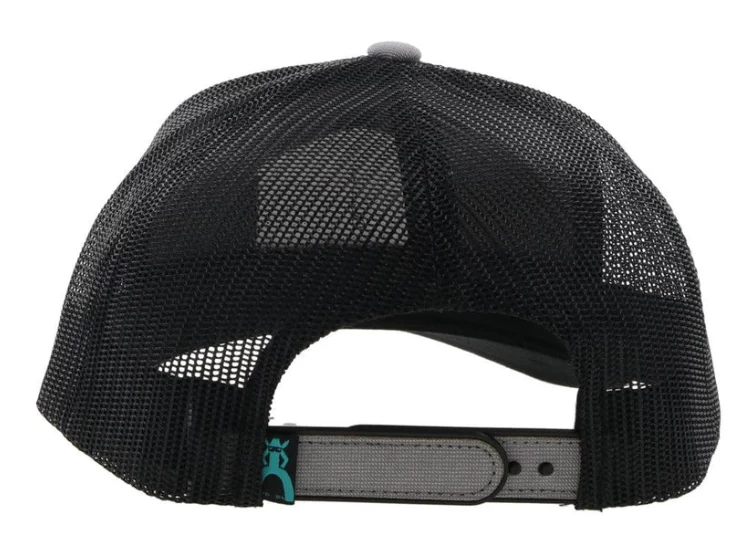 Hooey "Punchy" Grey Trucker Snapback Hat 5027T-GYBK - Image 2