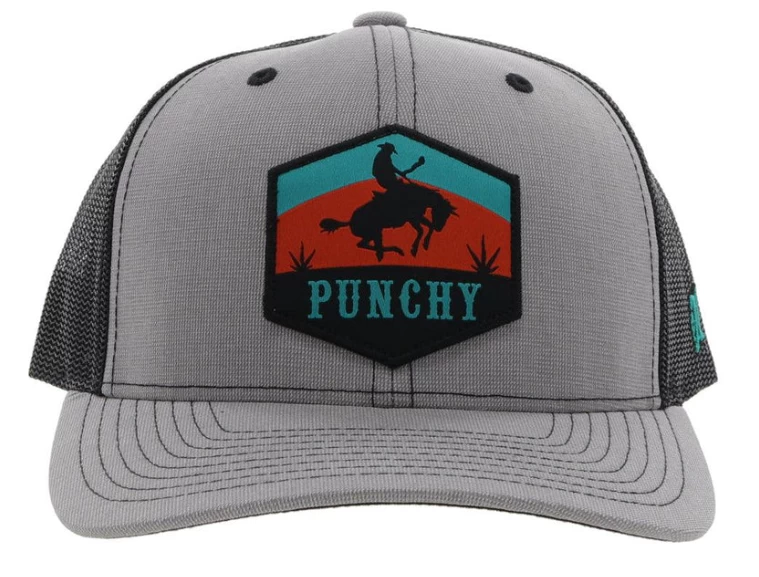 Hooey "Punchy" Grey Trucker Snapback Hat 5027T-GYBK - Image 4