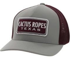 Hooey "CR84" Grey & Maroon Flexfit Ball Cap CR084