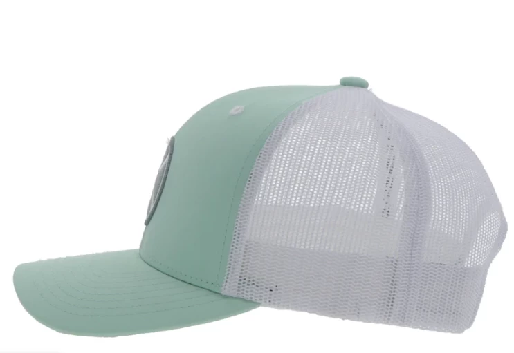 Hooey "Primo" Mint & White Trucker Snapback Hat 2346T-MTWH - Image 3