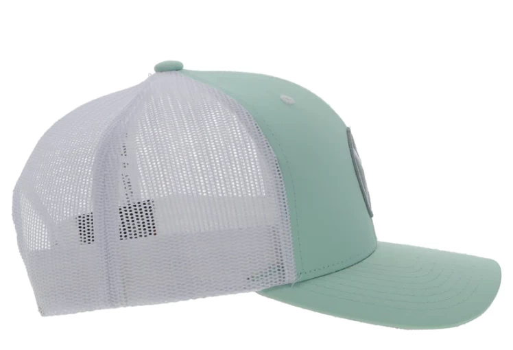 Hooey "Primo" Mint & White Trucker Snapback Hat 2346T-MTWH - Image 4