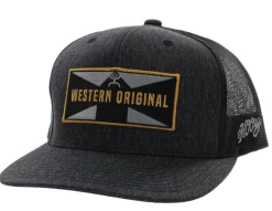 Hooey "Holley" Black Trucker Snapback Hat 2229T-BK