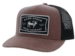 Hooey "Rank Stock" Rust & Black Trucker Snapback Hat 2261T-RUBK