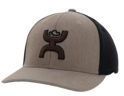 Hooey "Ash" Tan & Black Flexfit Ball Cap 2231TNBK