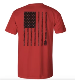 Hooey Men's "Liberty Roper" Red American Flag Graphic Short Sleeve Tee HT1680RD