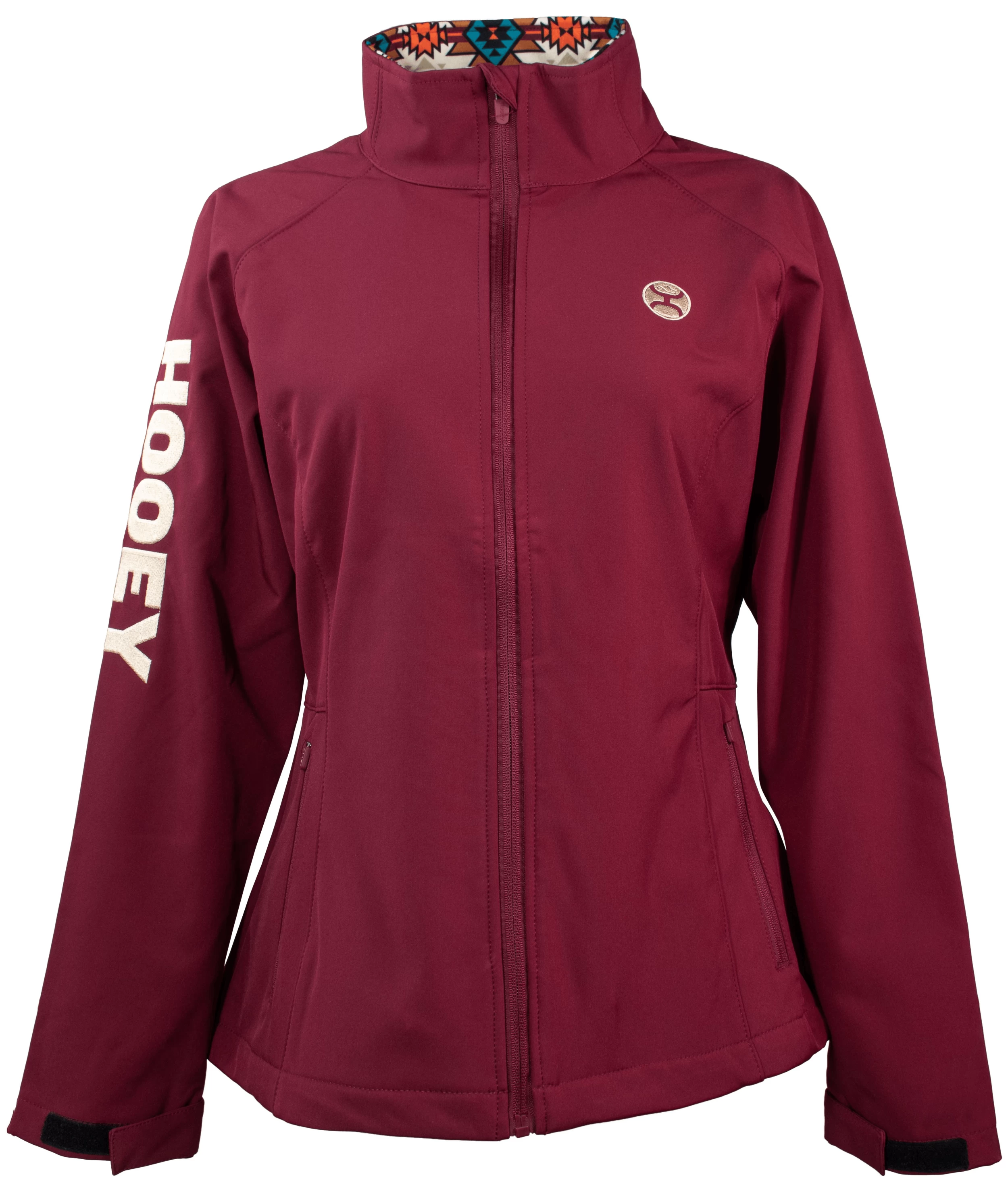 HOOey Youth "Girls Softshell Jacket" Burgundy Full Zip